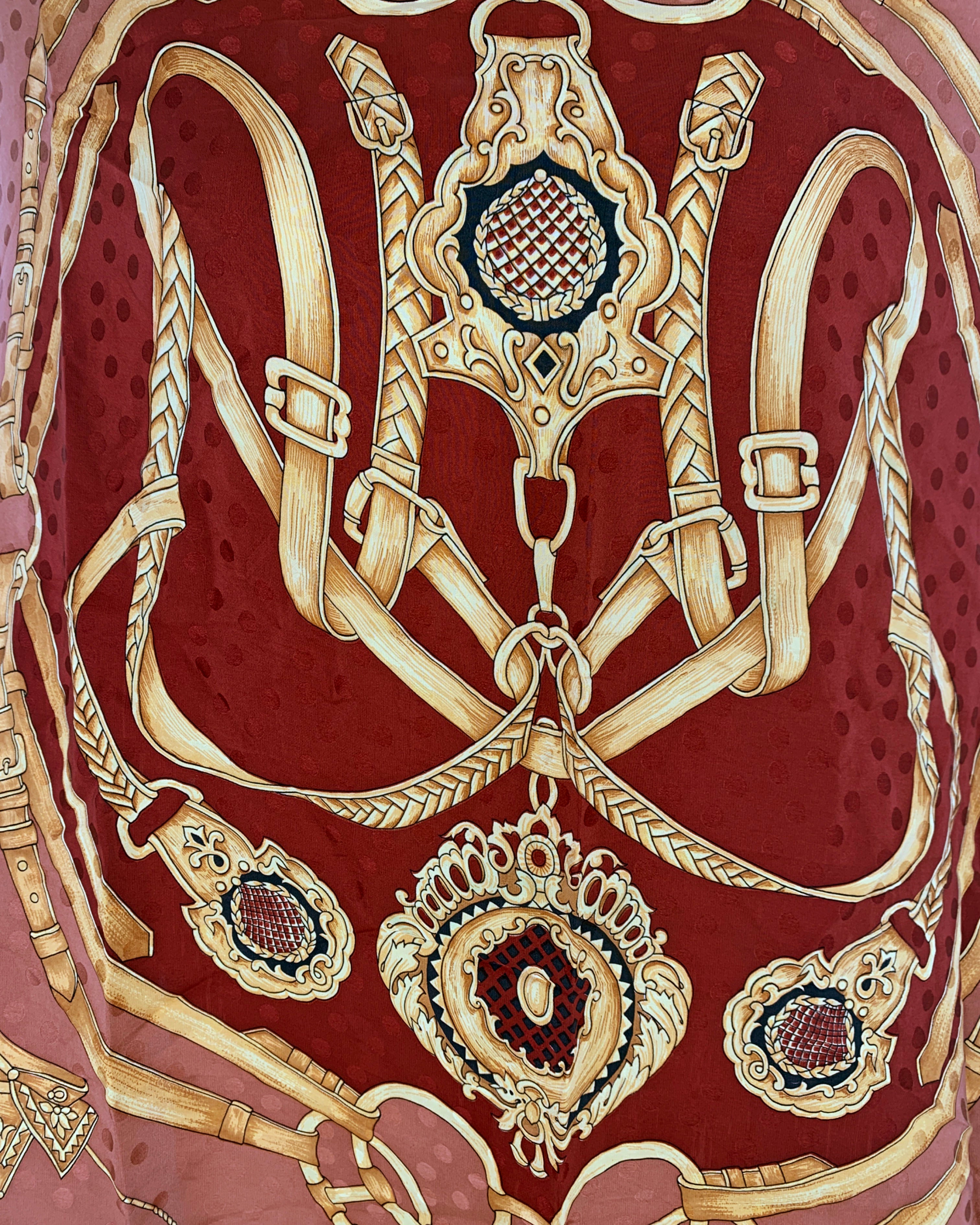 Stylish vintage silk scarf