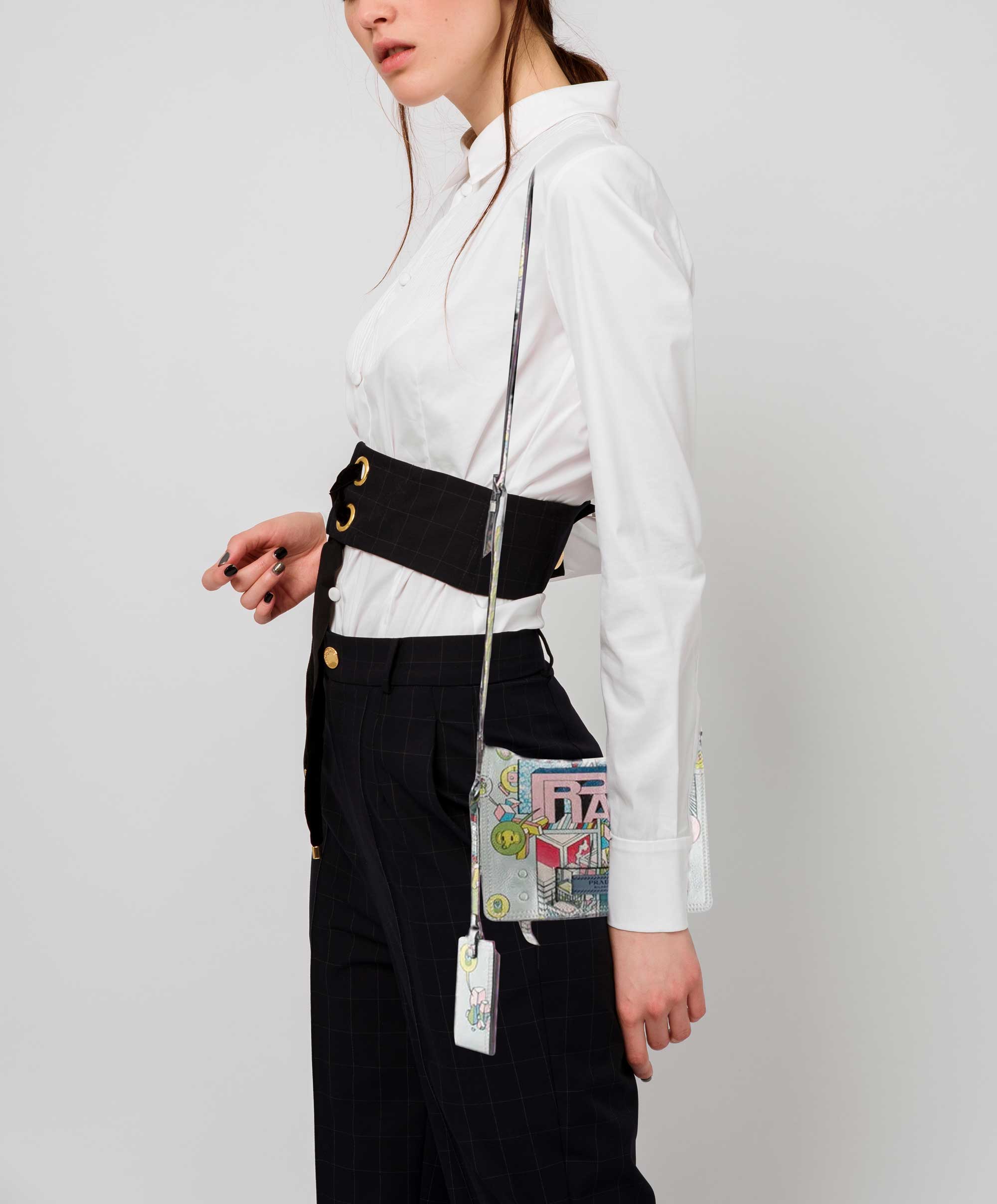 Authentic. Pre-owned. This item is FINAL SALE and is not returnable. Brand: Prada Material: Blue Glace Calf Leather Design: Prada Crossbody Bag Blue Glace Calf Leather Printed Silver-Tone Hardware Single Adjustable Shoulder Strap Suede Lining & Dual Interior Pockets Flap Closure at Front Includes Dust Bag