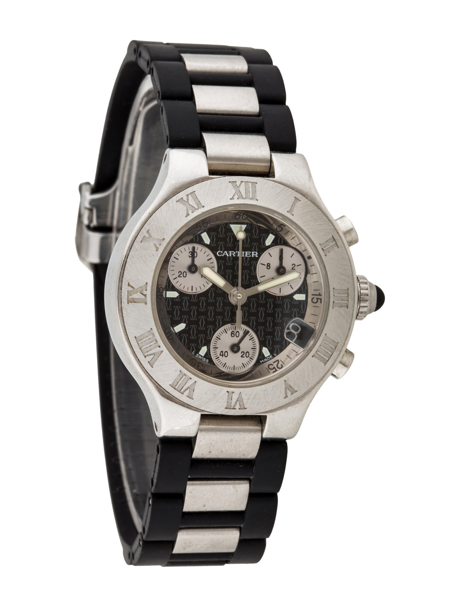 CARTIER 21 Chronoscaph Watch - Front view