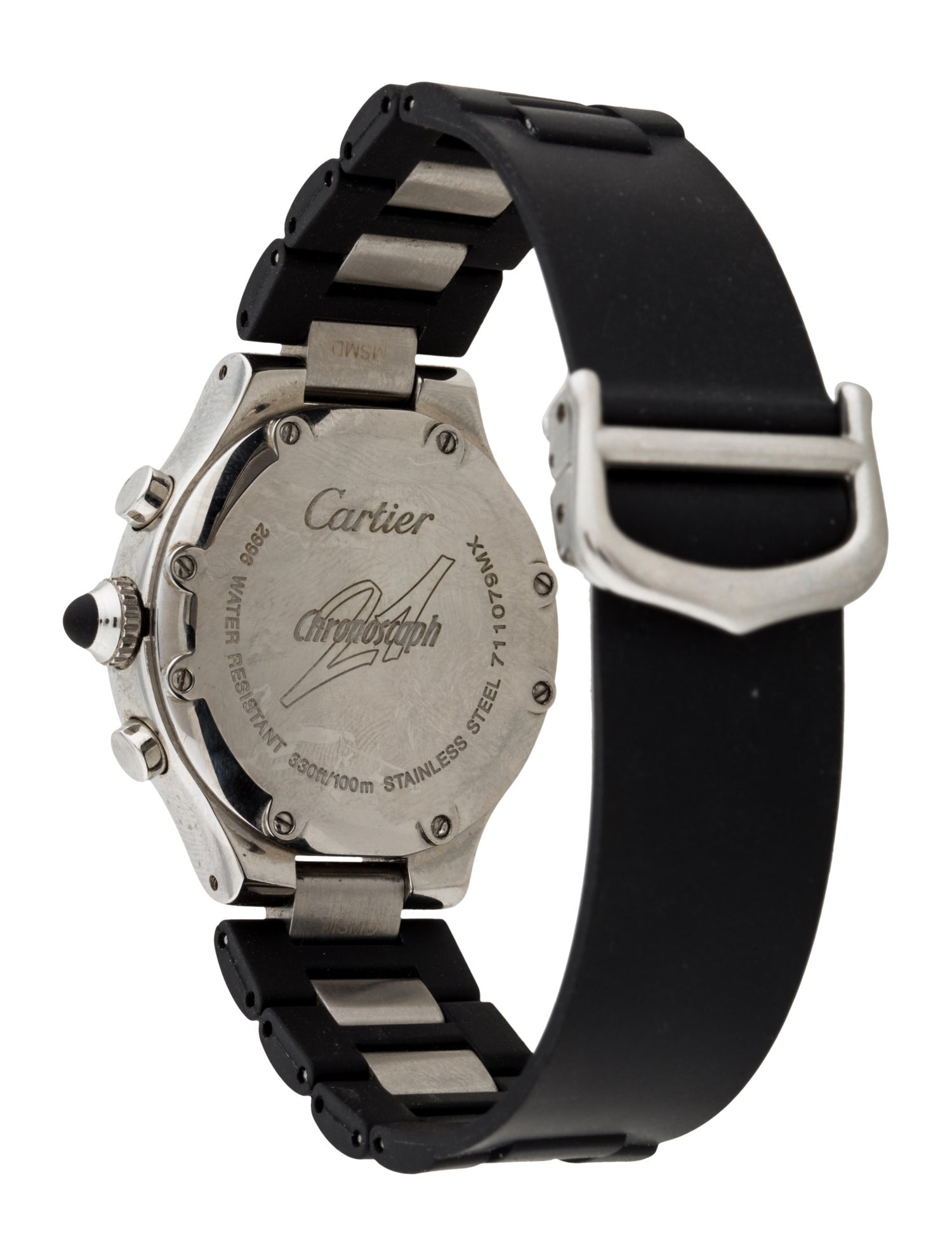 CARTIER 21 Chronoscaph Watch - close up