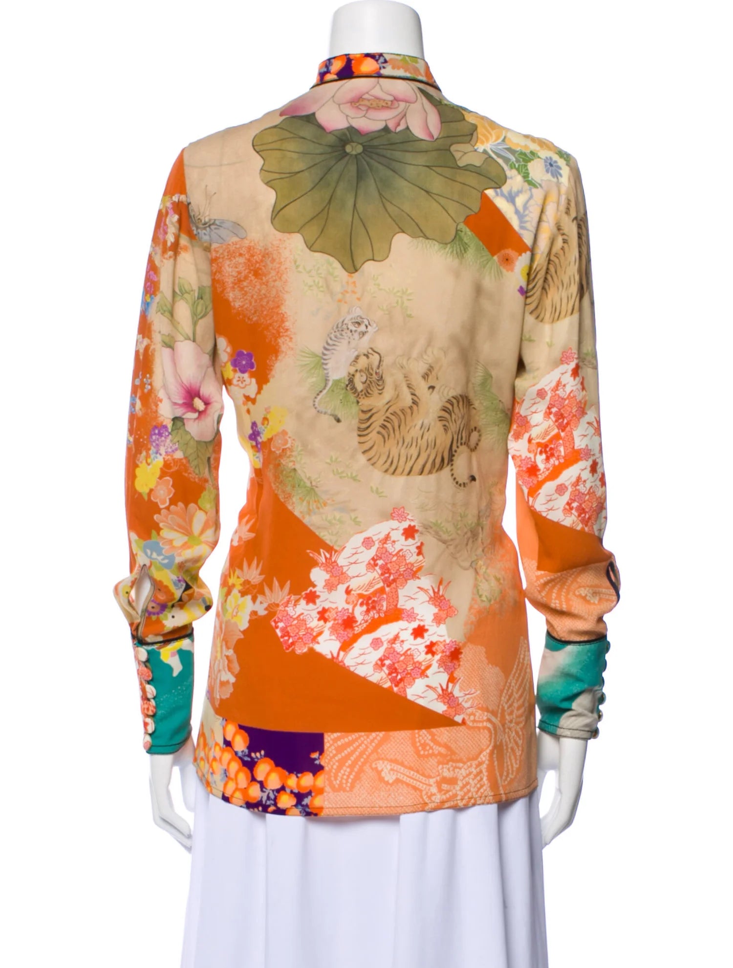 GUCCI Silk Button-Up Top