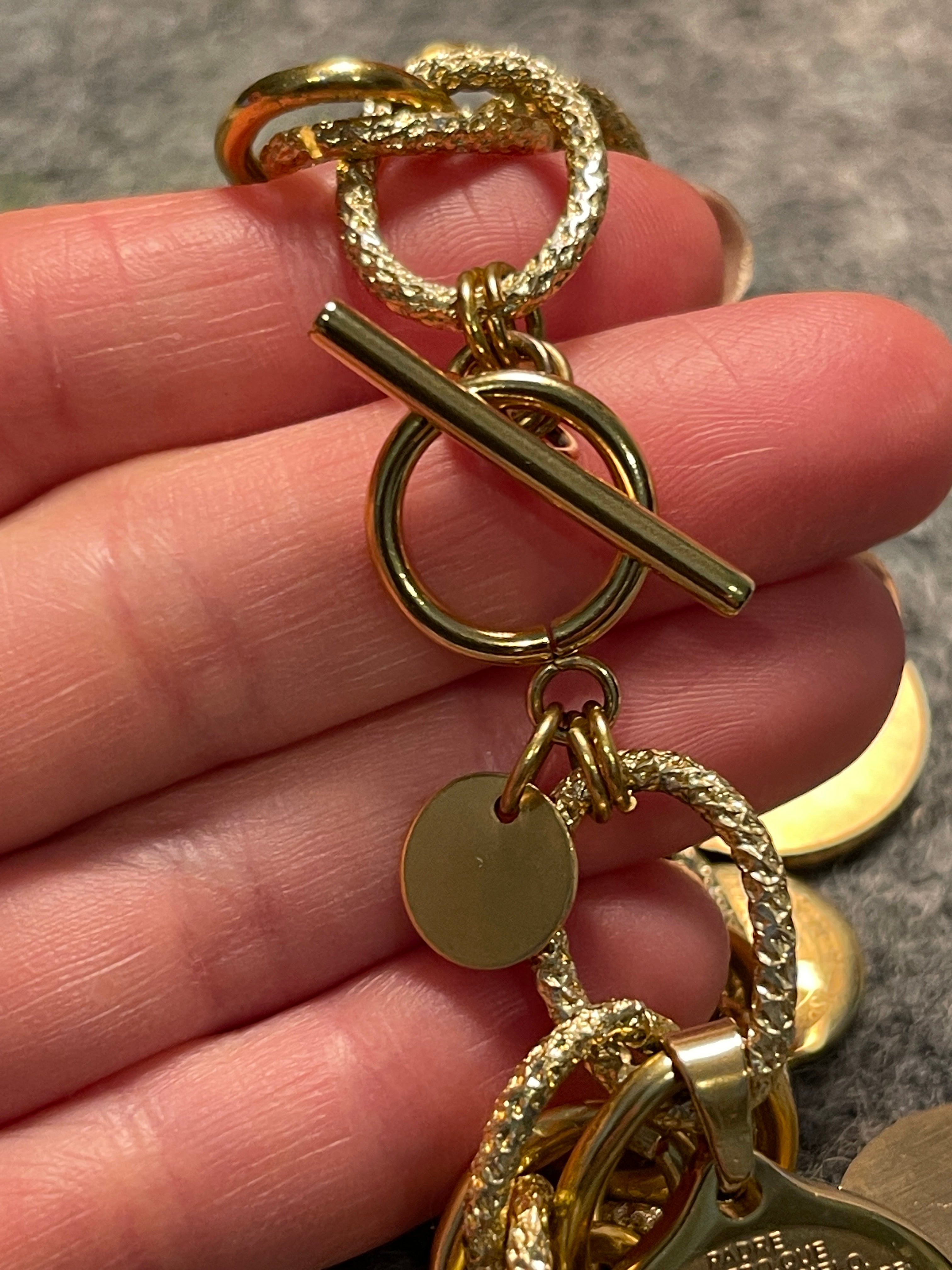 Gold-tone Medallion Bracelet