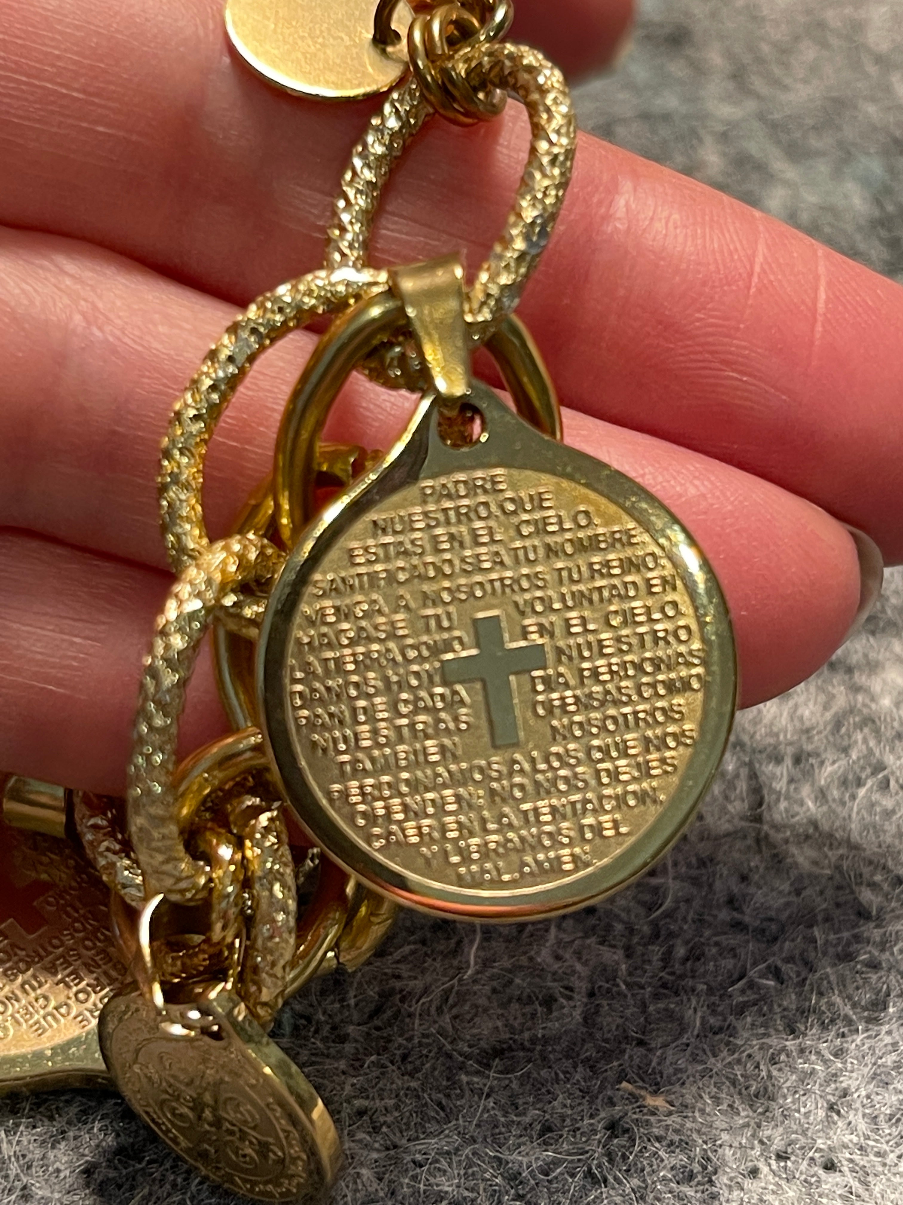 Gold-tone Medallion Bracelet