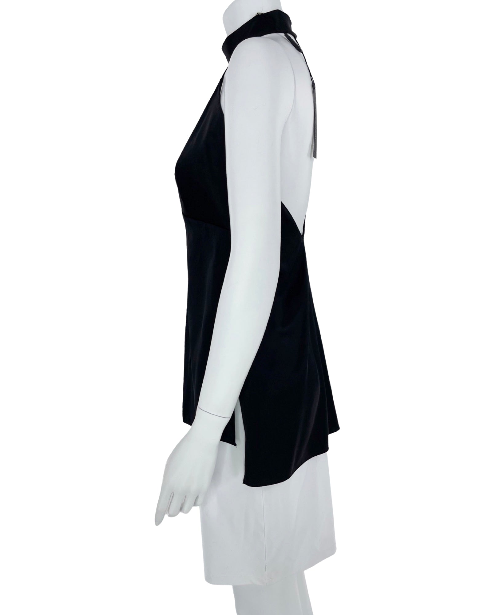 Elie Tahari 100% Silk Black Top