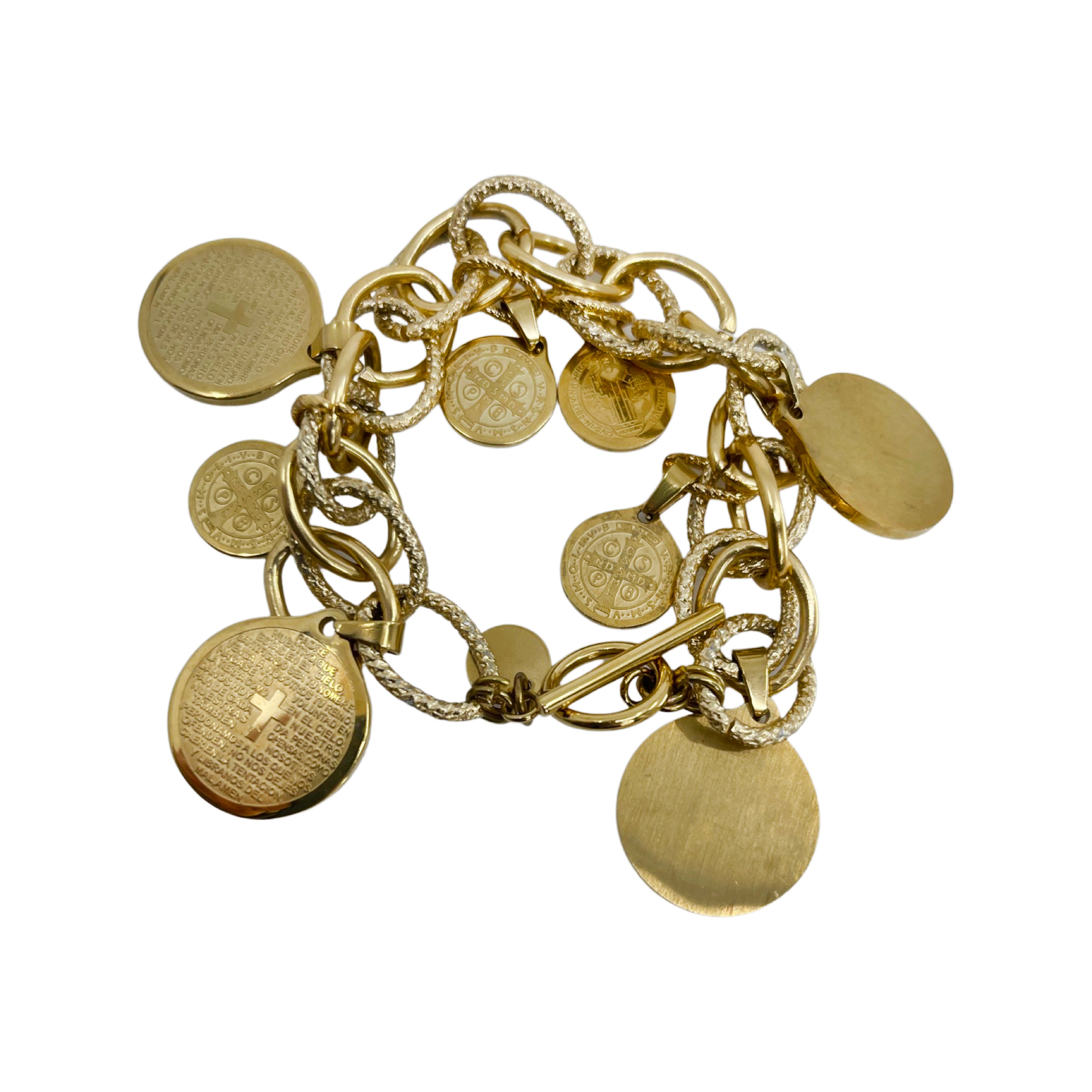 Gold-tone Medallion Bracelet