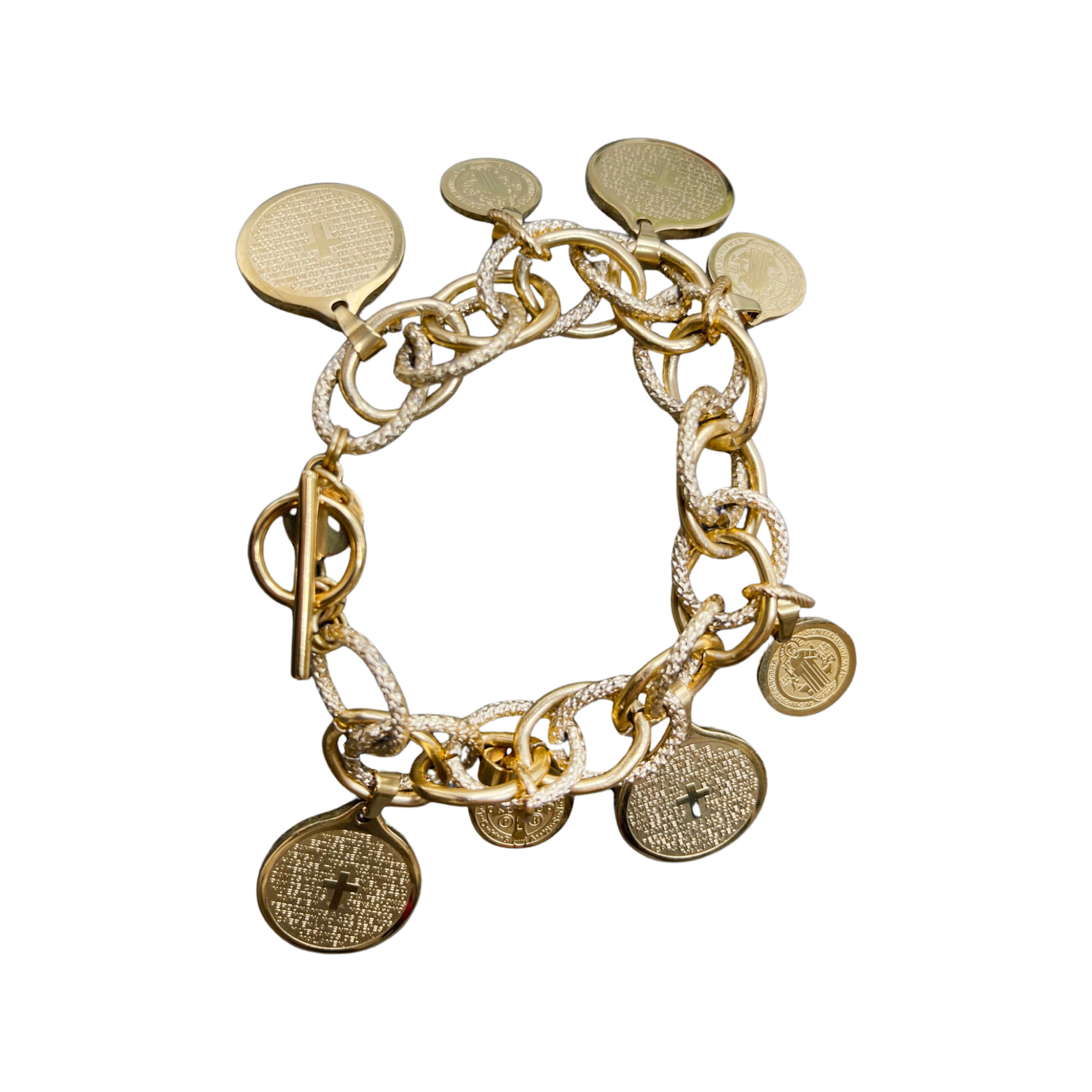 Gold-tone Medallion Bracelet