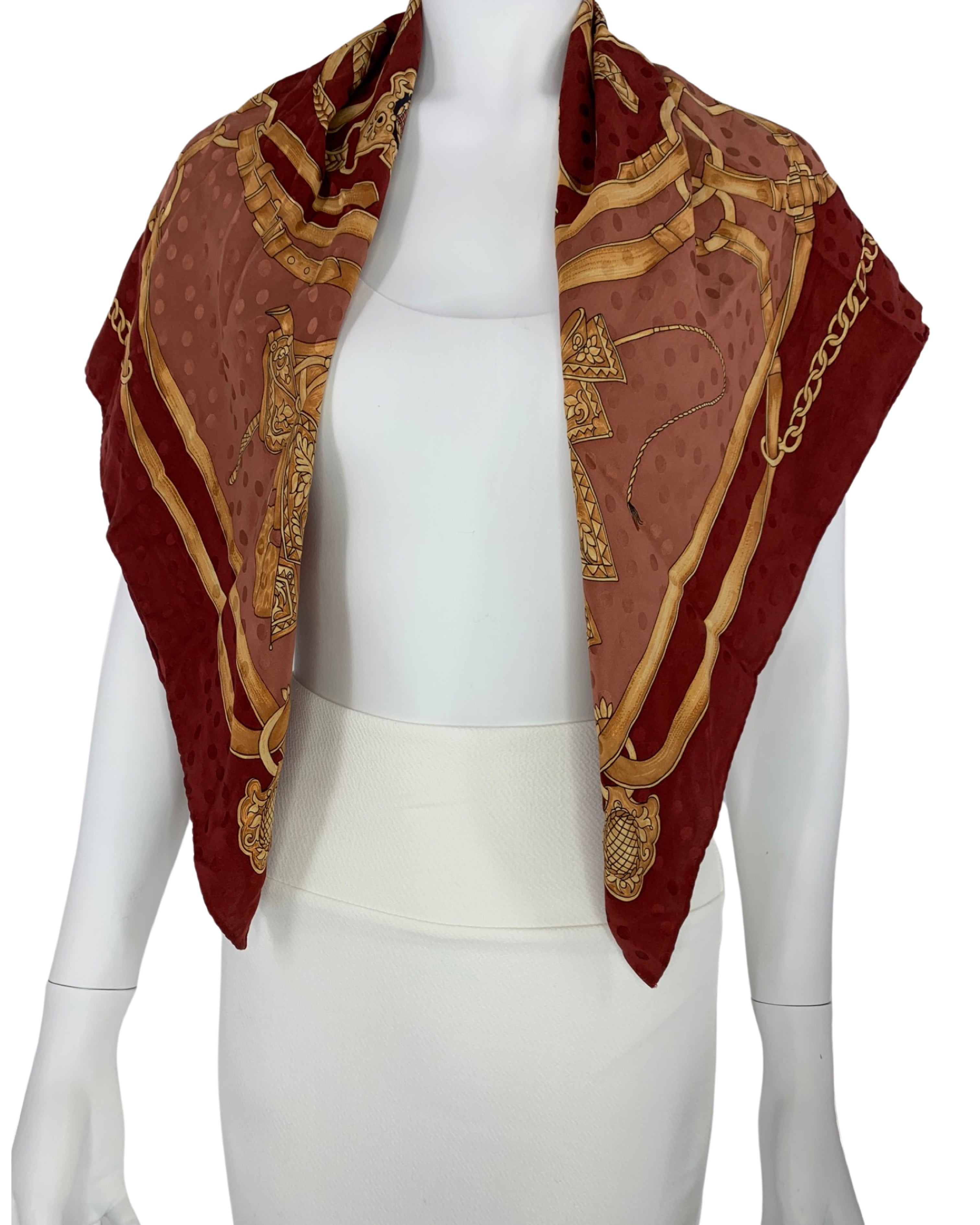 Beautiful 34" x 34" silk scarf