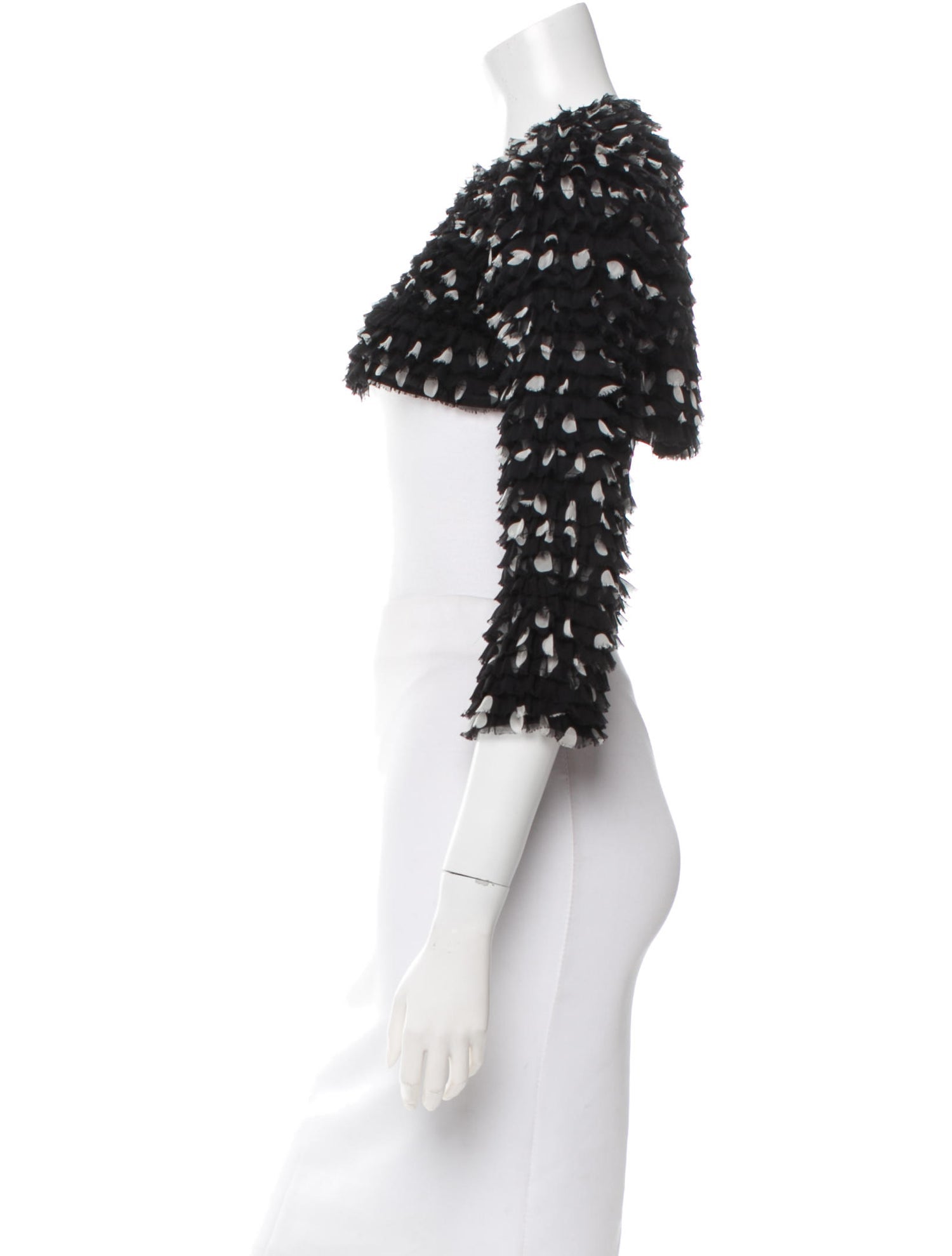 DOLCE & GABBANA 100% Silk Polka Dot Bolero