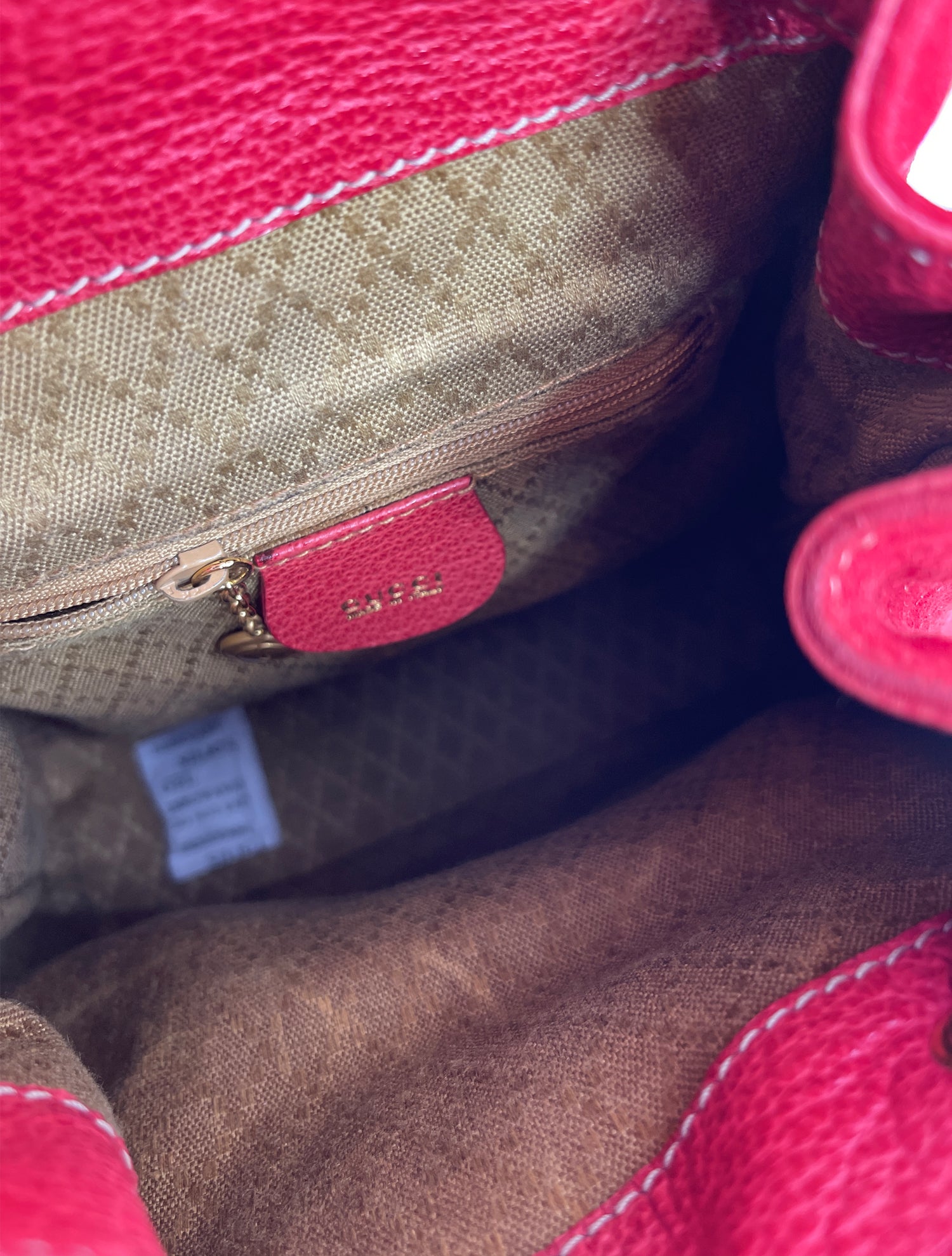 GUCCI Vintage Mini Bamboo Suede Backpack