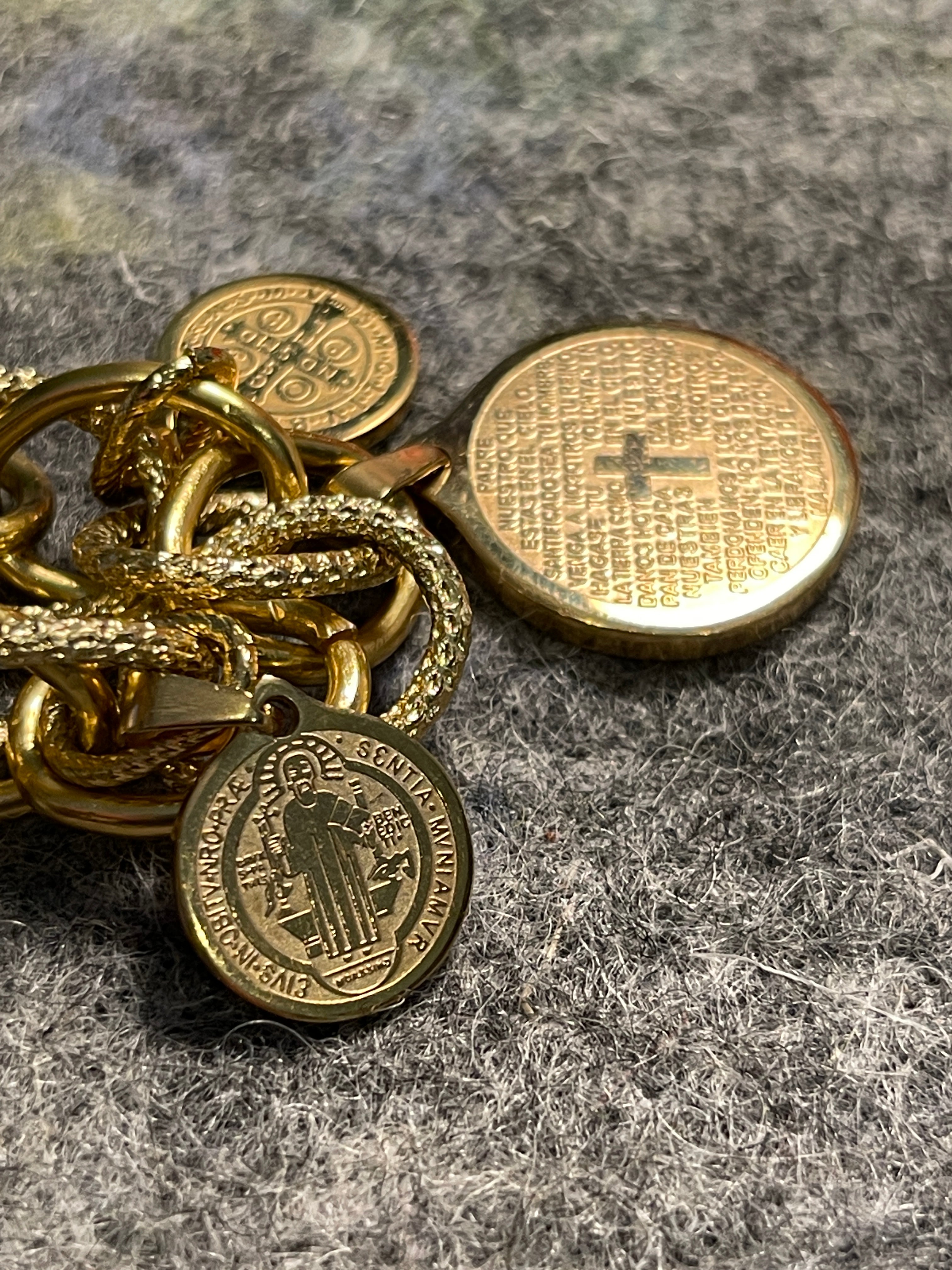 Gold-tone Medallion Bracelet