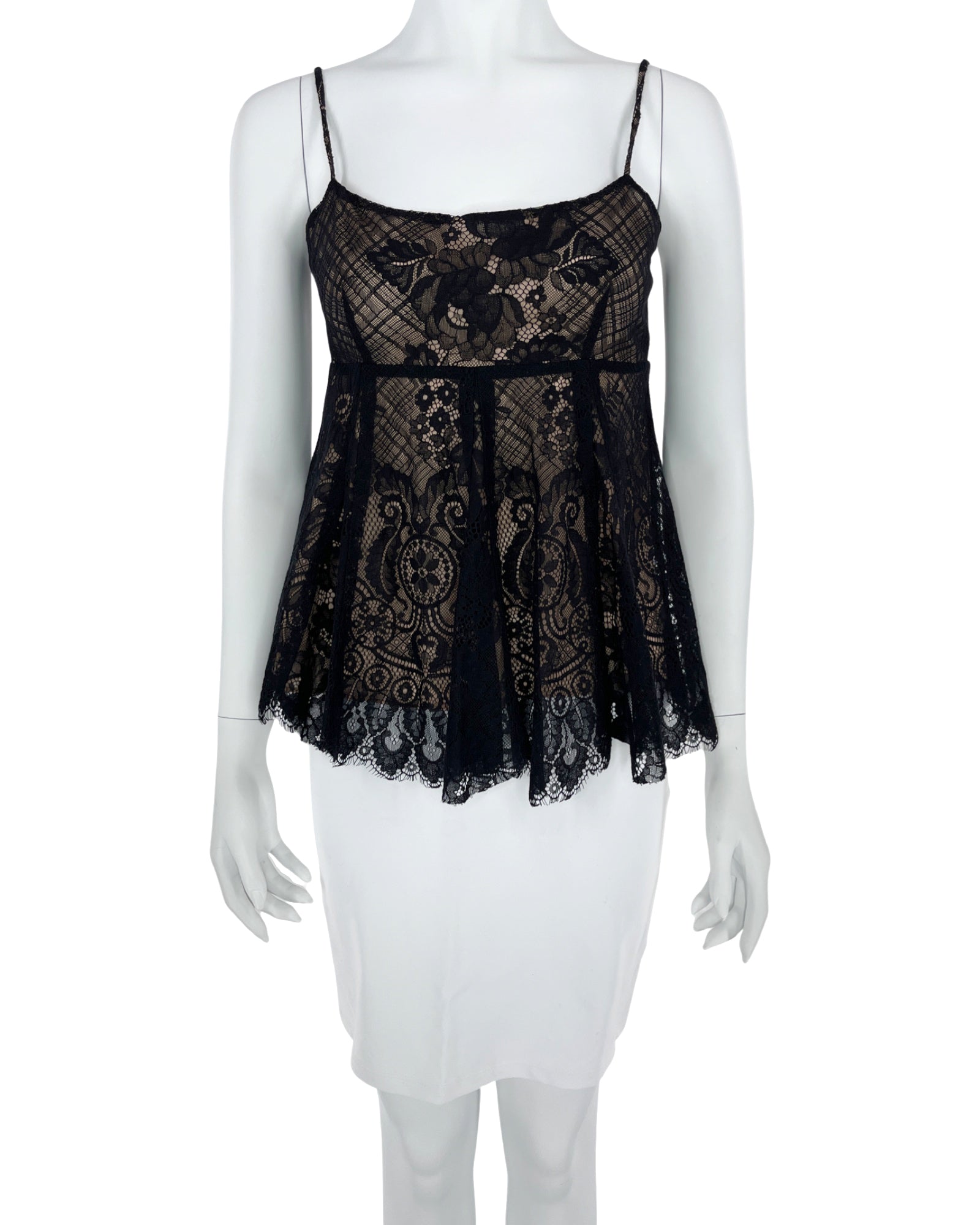 Timeless Beauty BCBG Max Azria Pre Owned Lace Black Top