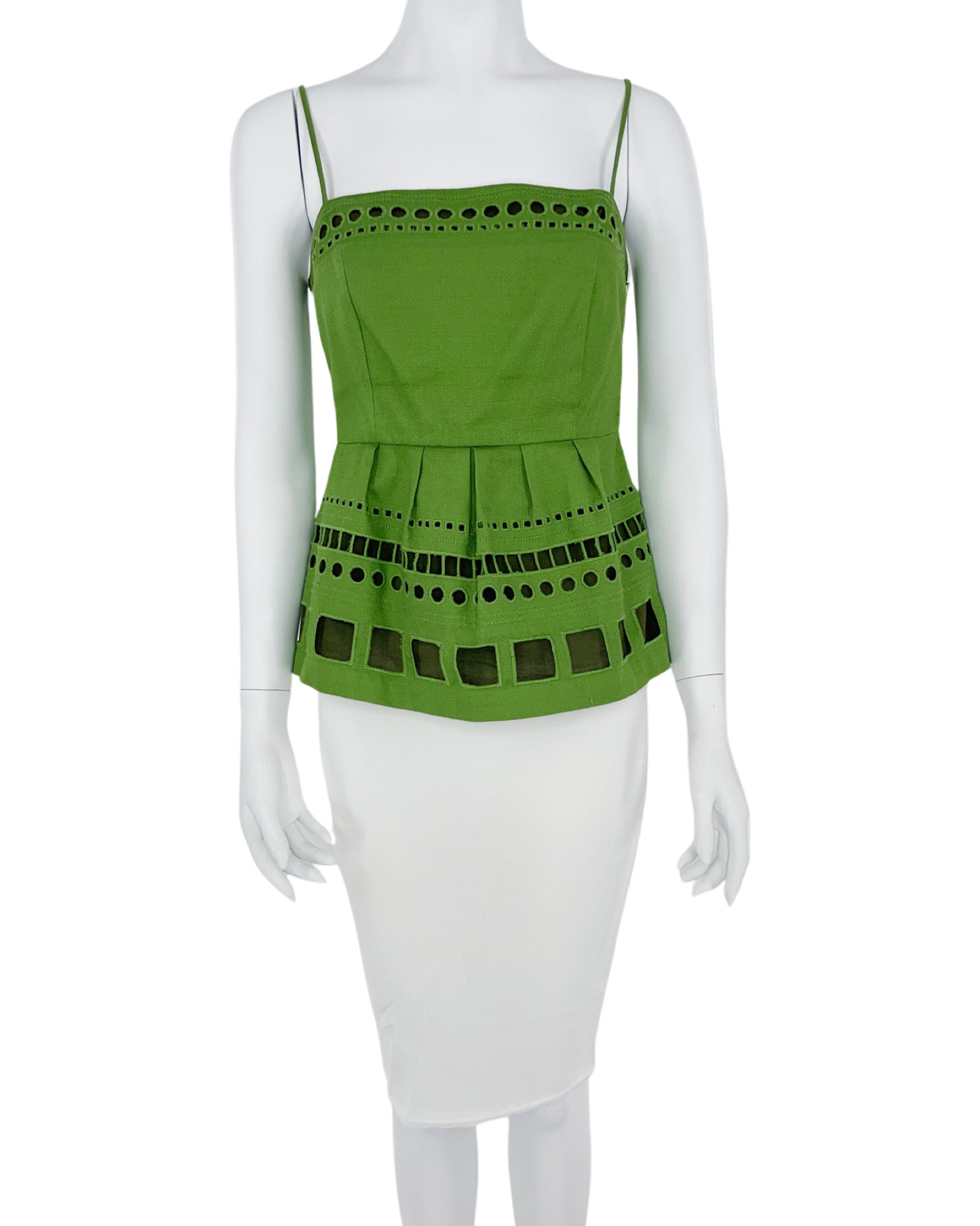 Maeve Green Cotton Top