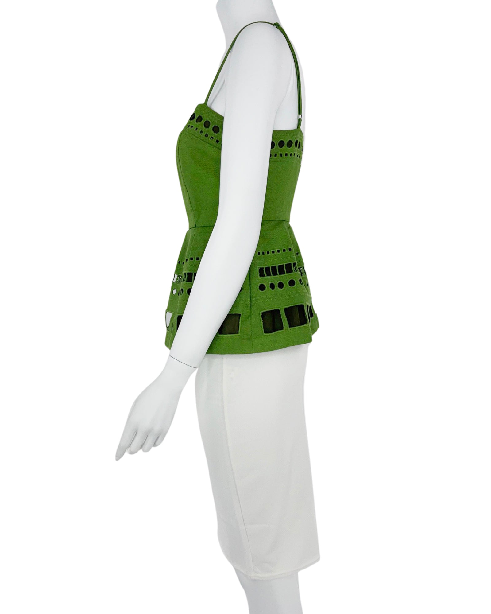 Maeve Green Cotton Top