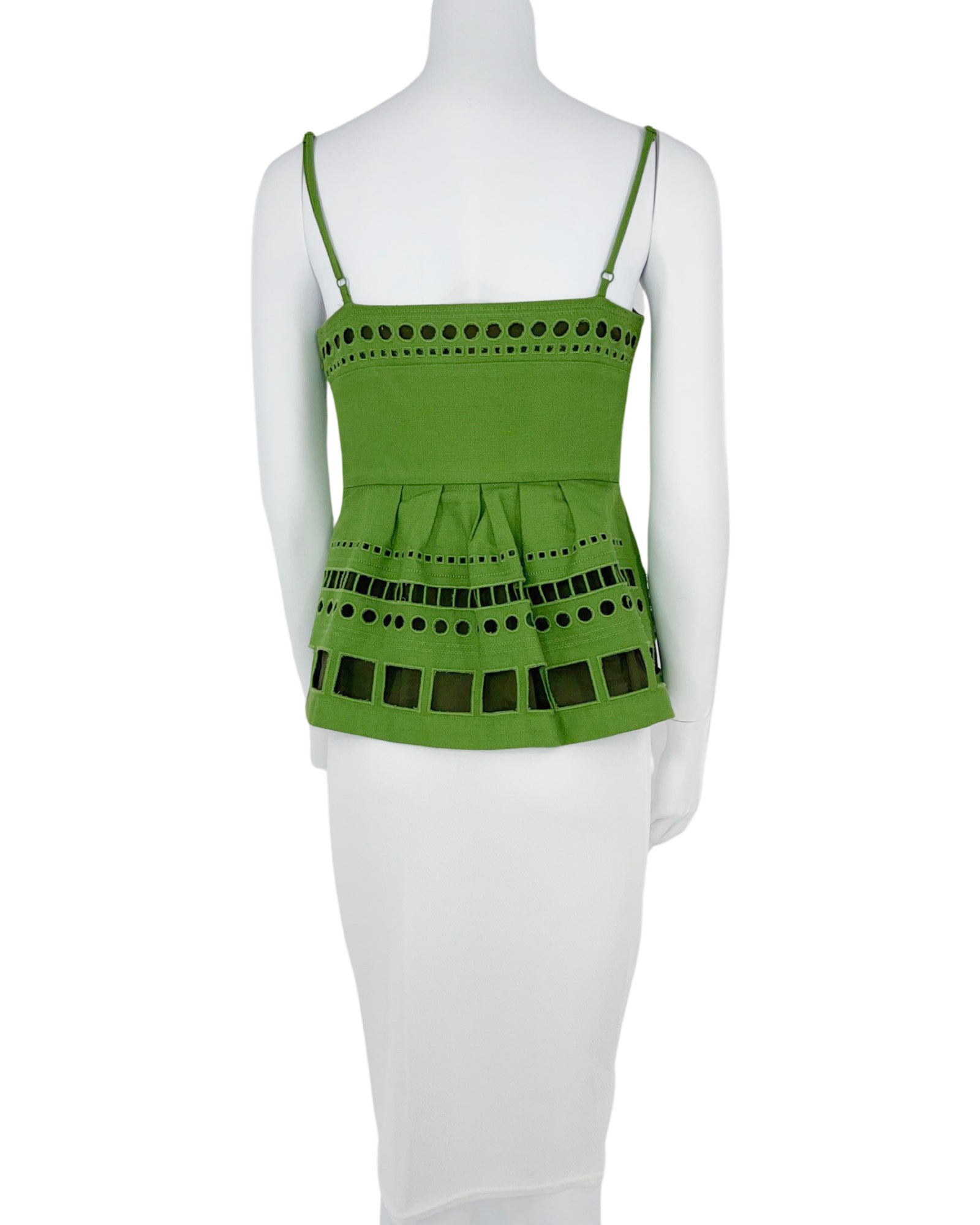 Maeve Green Cotton Top