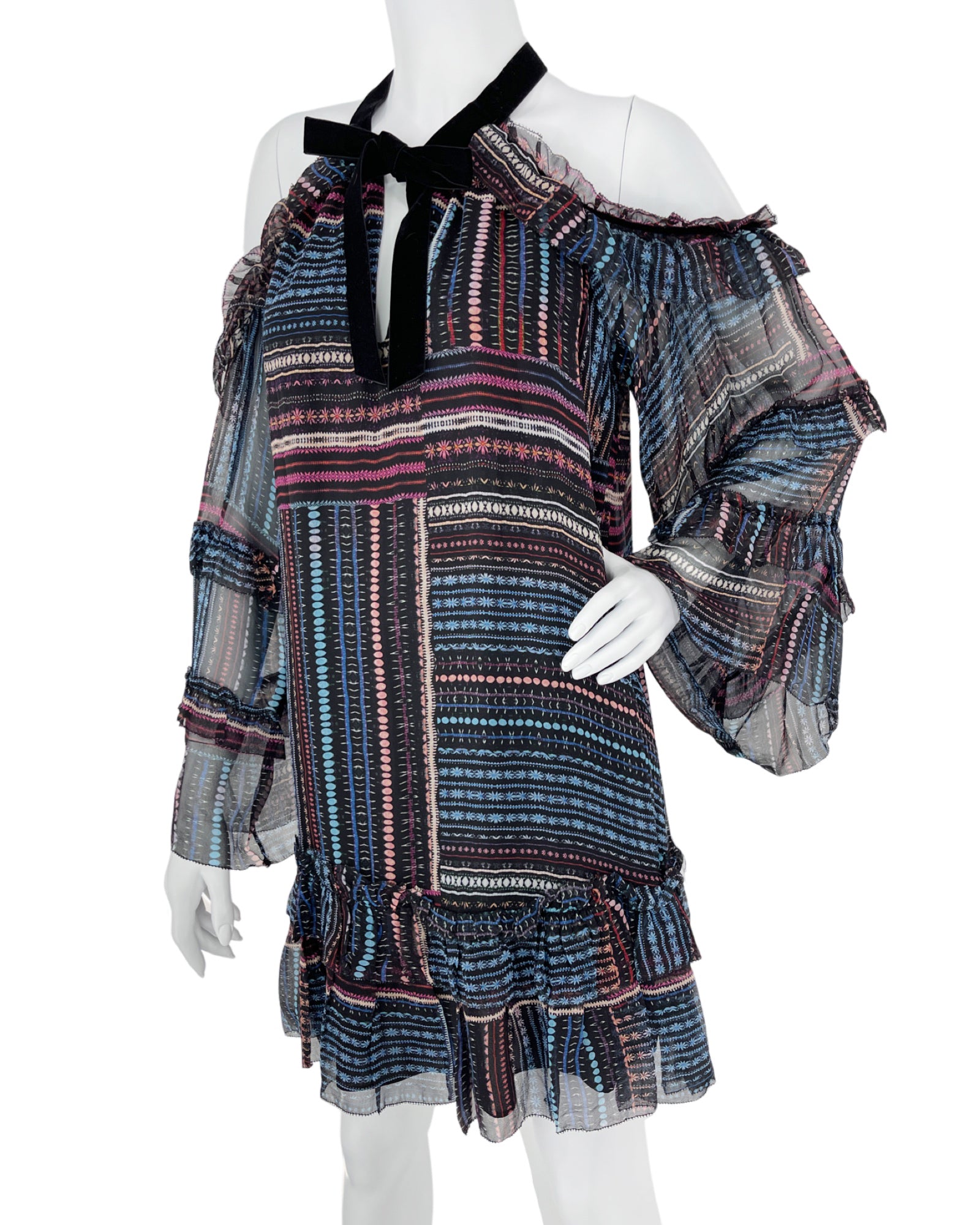 Parker, Tolomei Cocktail Dress, silk mini dress