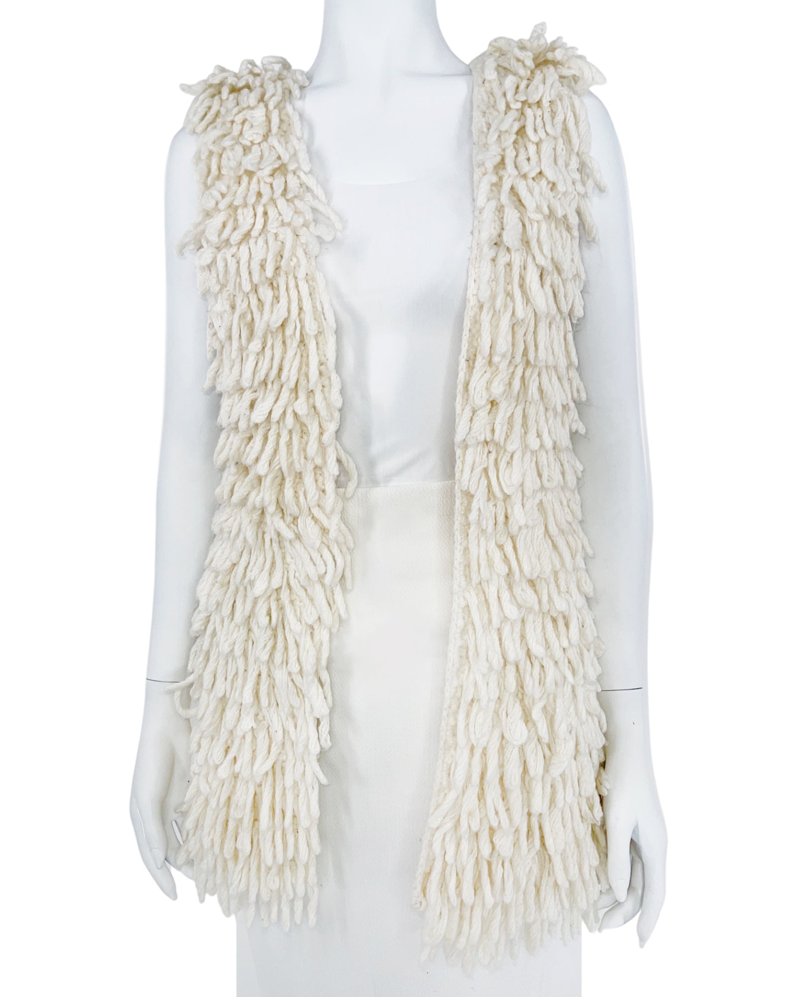 AS by DF white sweater vest,