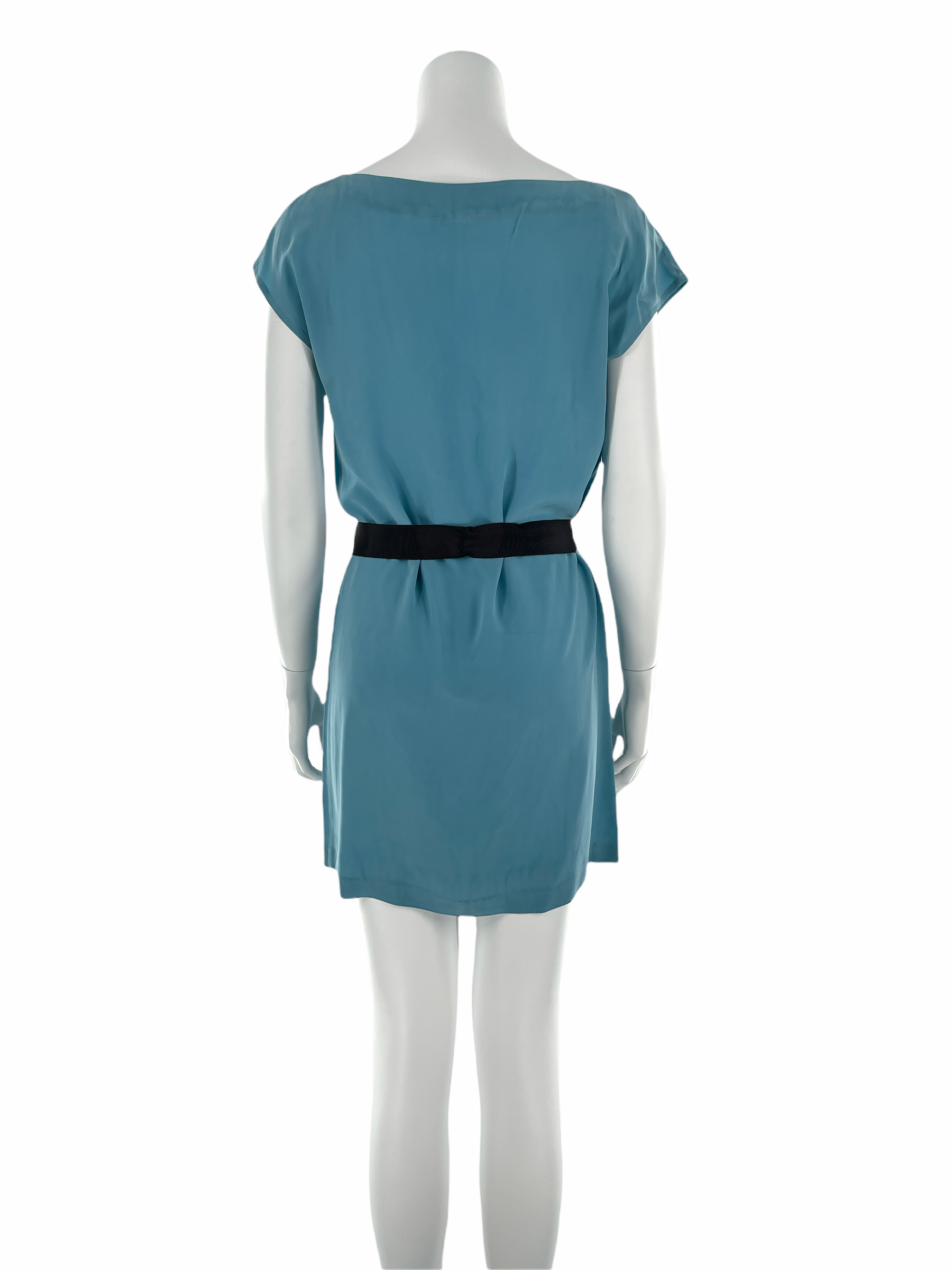 Baby blue silk attire