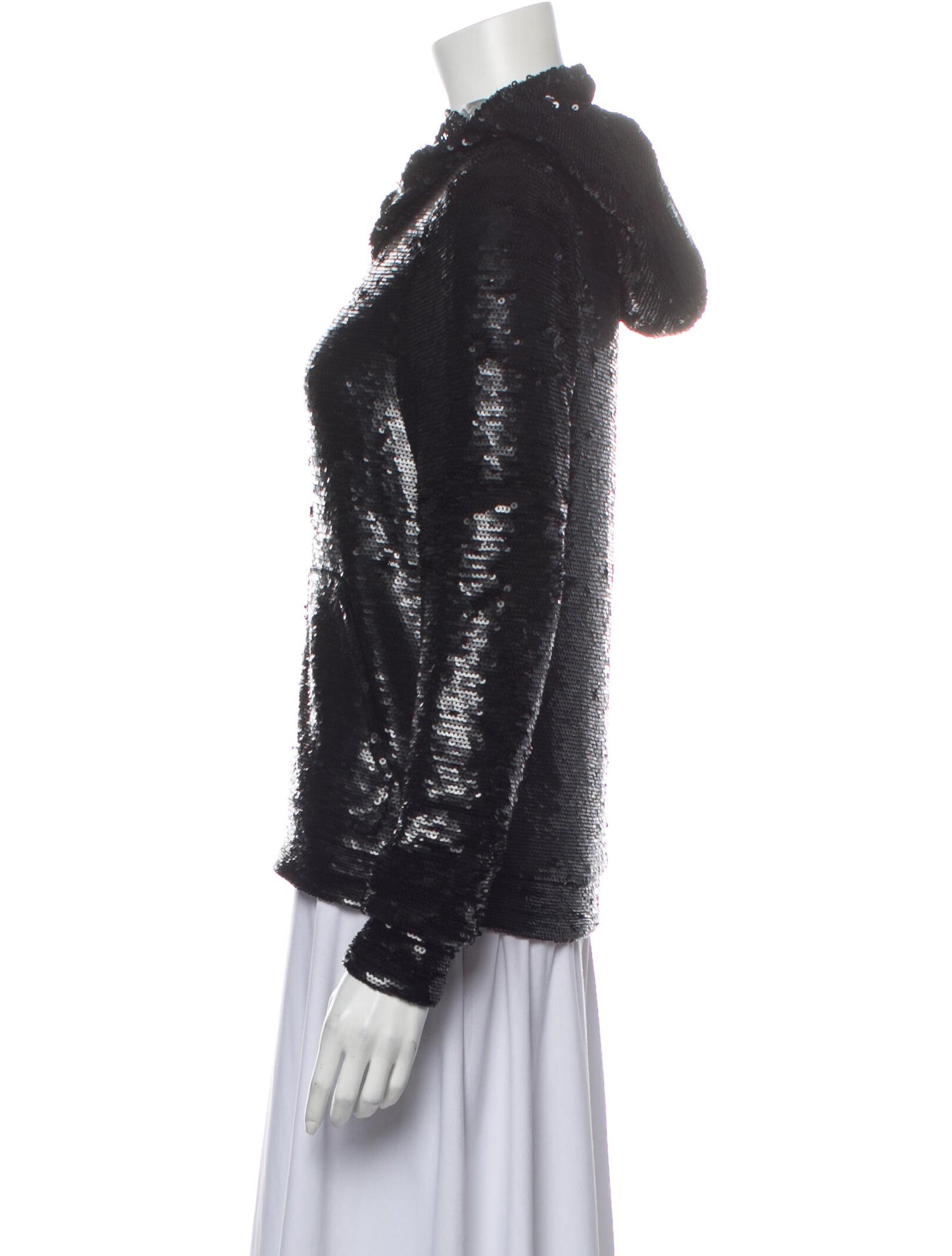 evening jacket with hood
