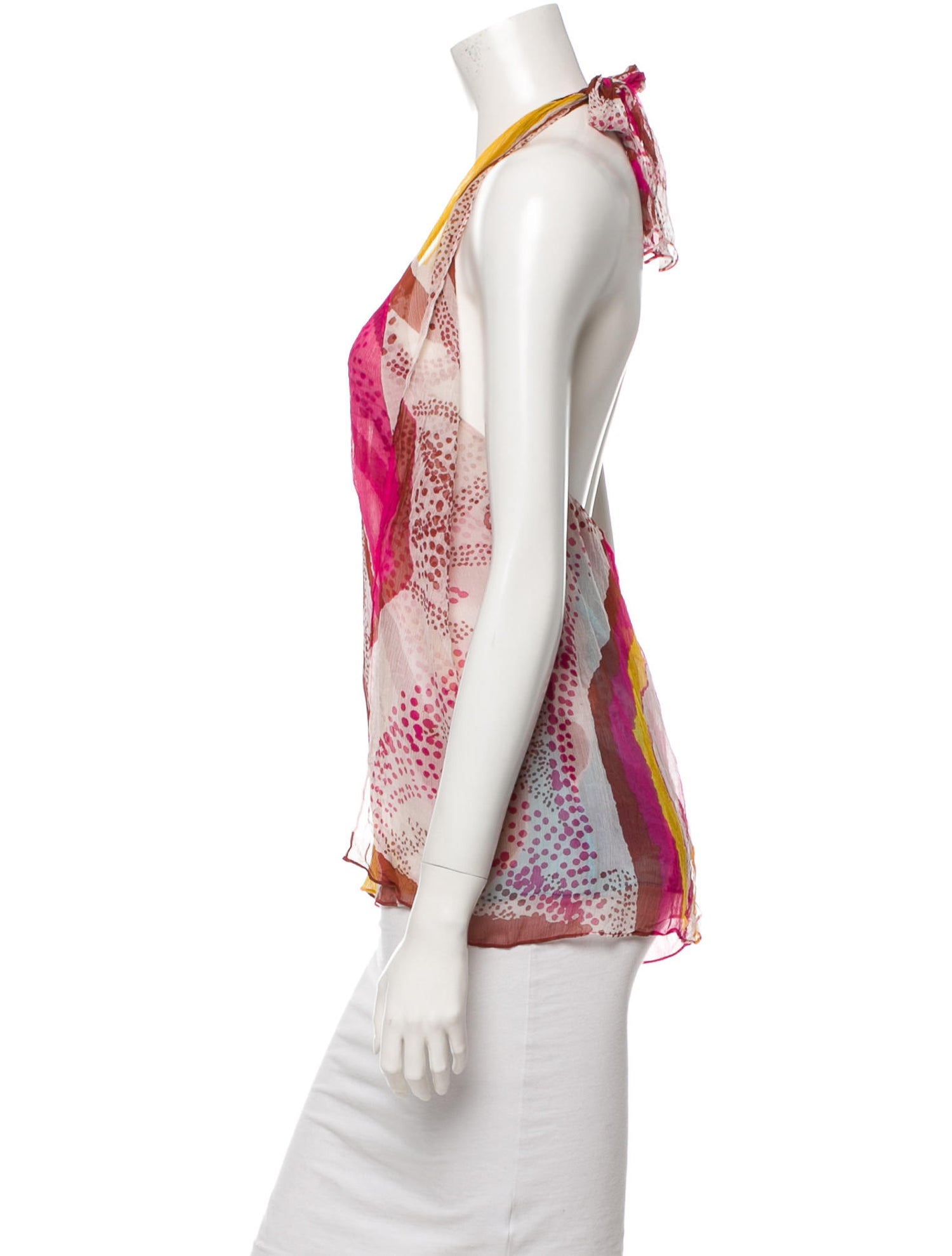 DIANE VON FURSTENBERG Printed Silk Top