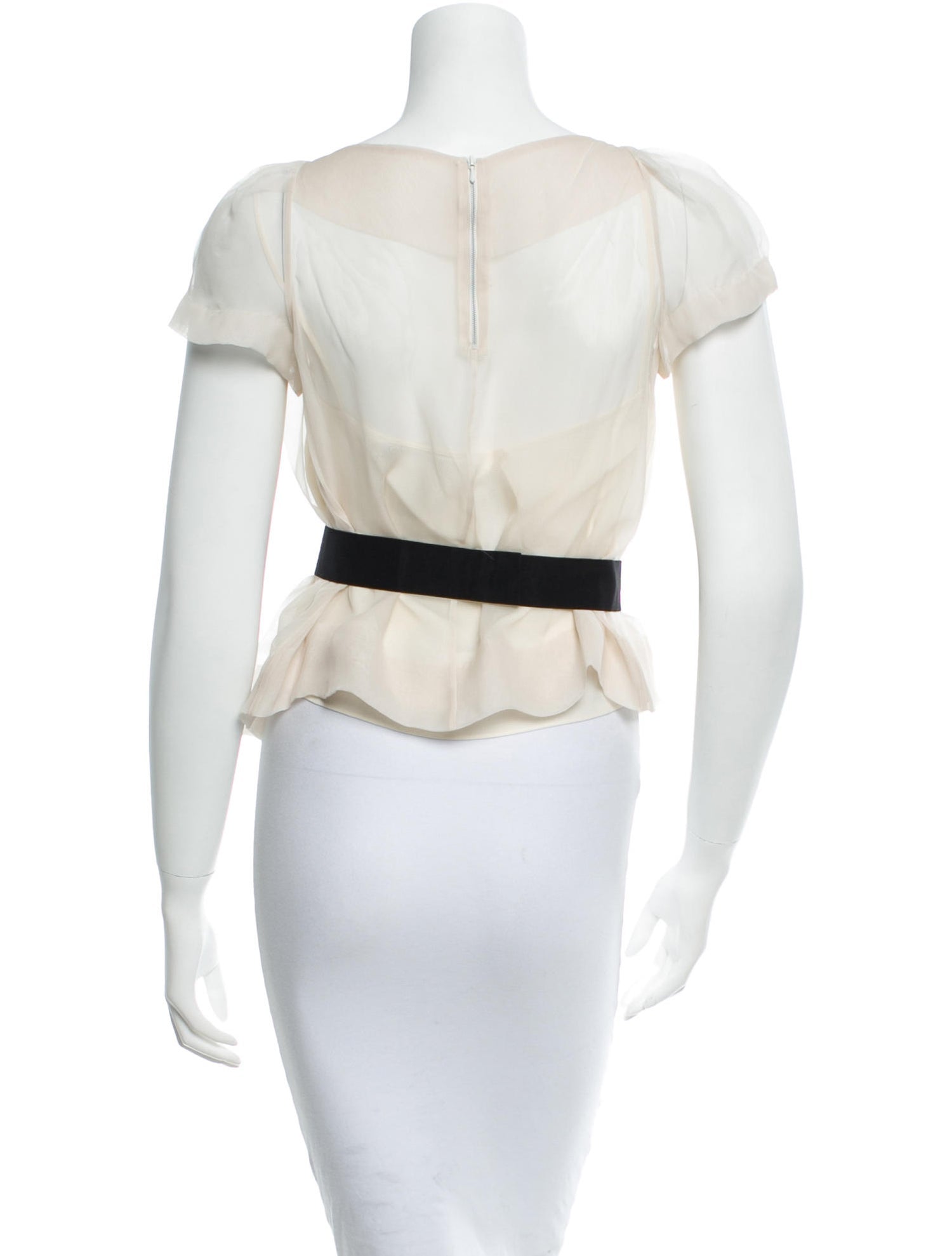 Chloé Silk Top back view